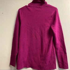 Chico’s purple turtleneck shirt